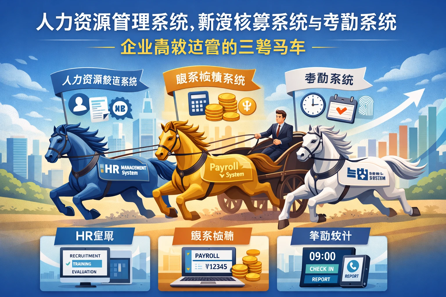 人力资源管理系统、薪资核算系统与考勤系统:企业高效运营的三驾马车