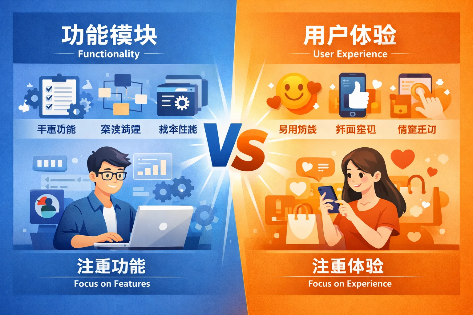 功能模块与用户体验对比