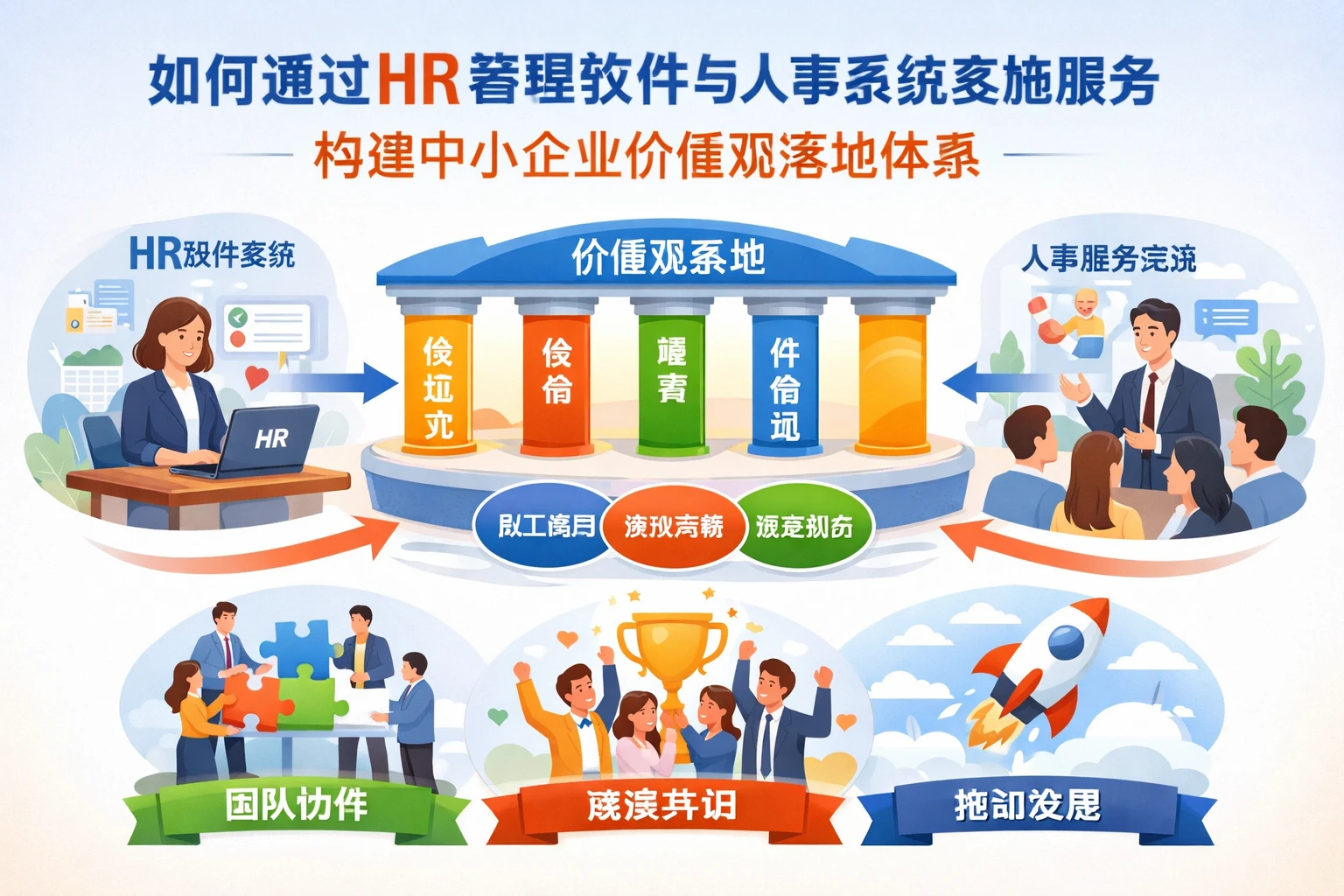 如何通过HR管理软件与人事系统实施服务构建中小企业价值观落地体系