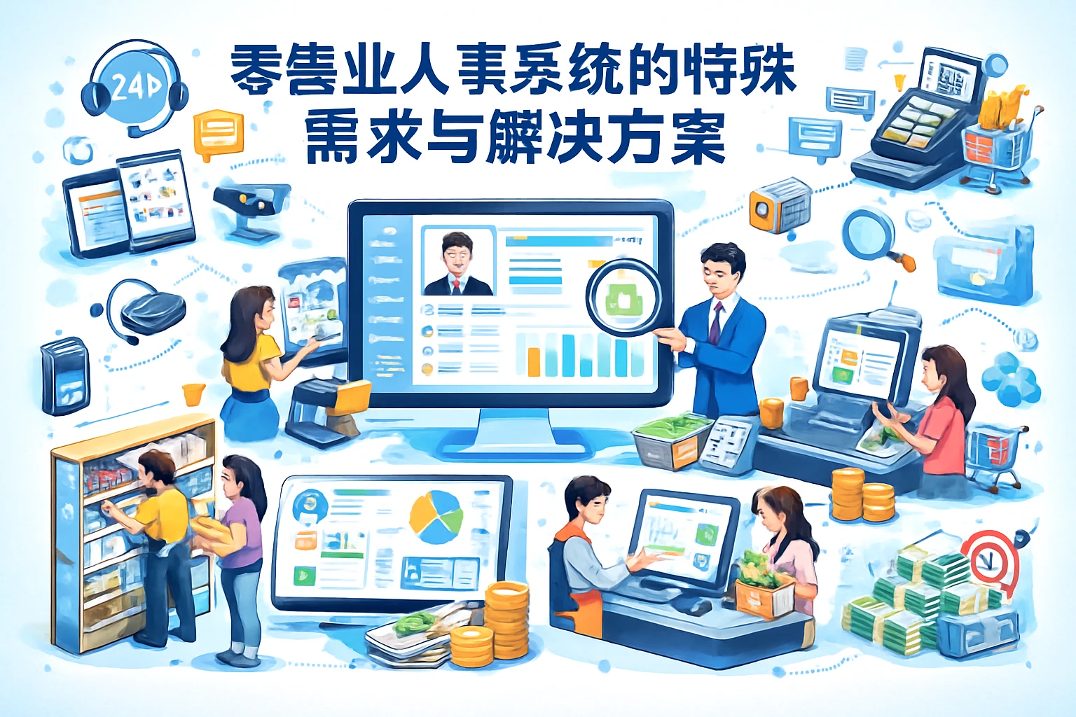 零售业人事系统的特殊需求与解决方案