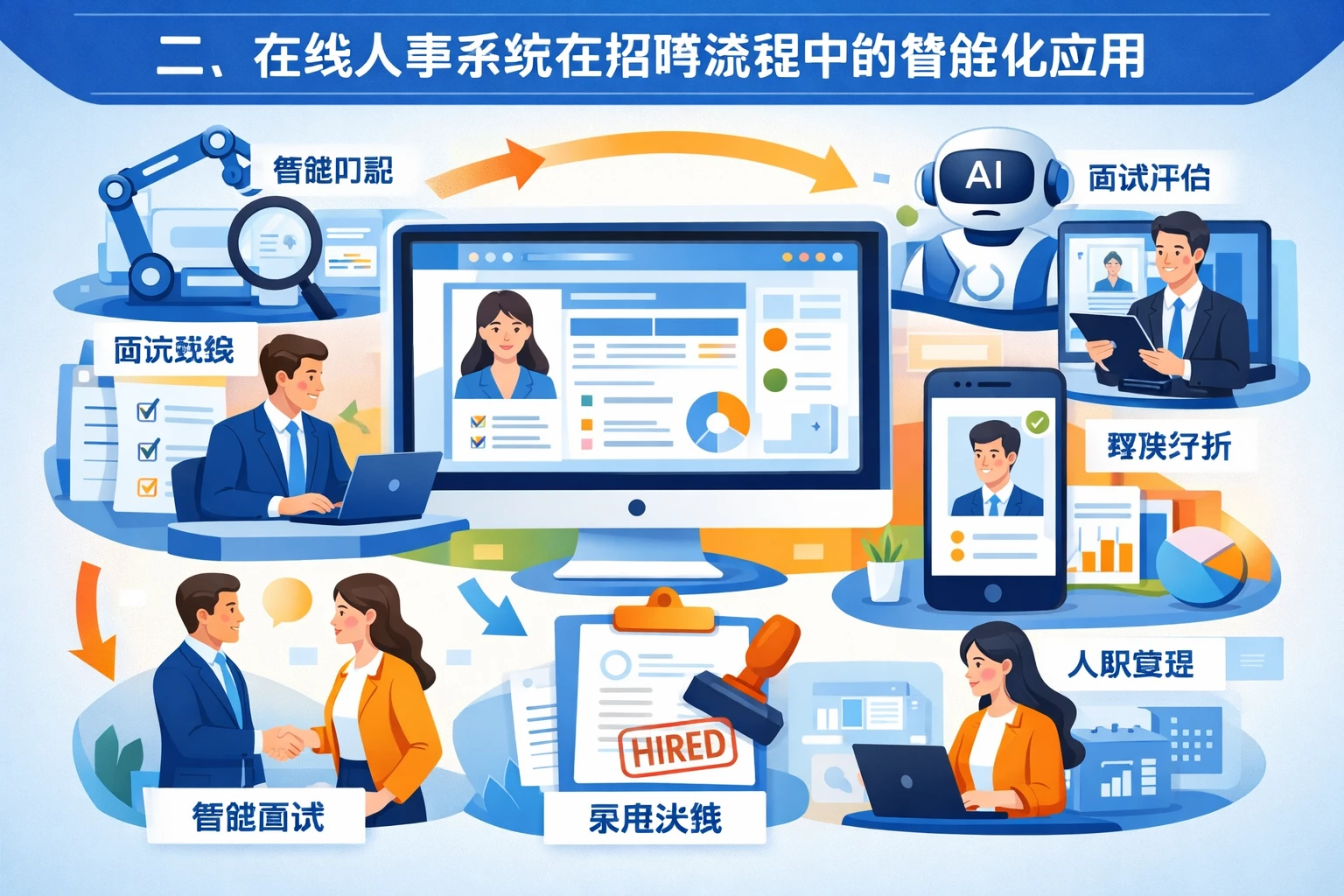 二、在线人事系统在招聘流程中的智能化应用
