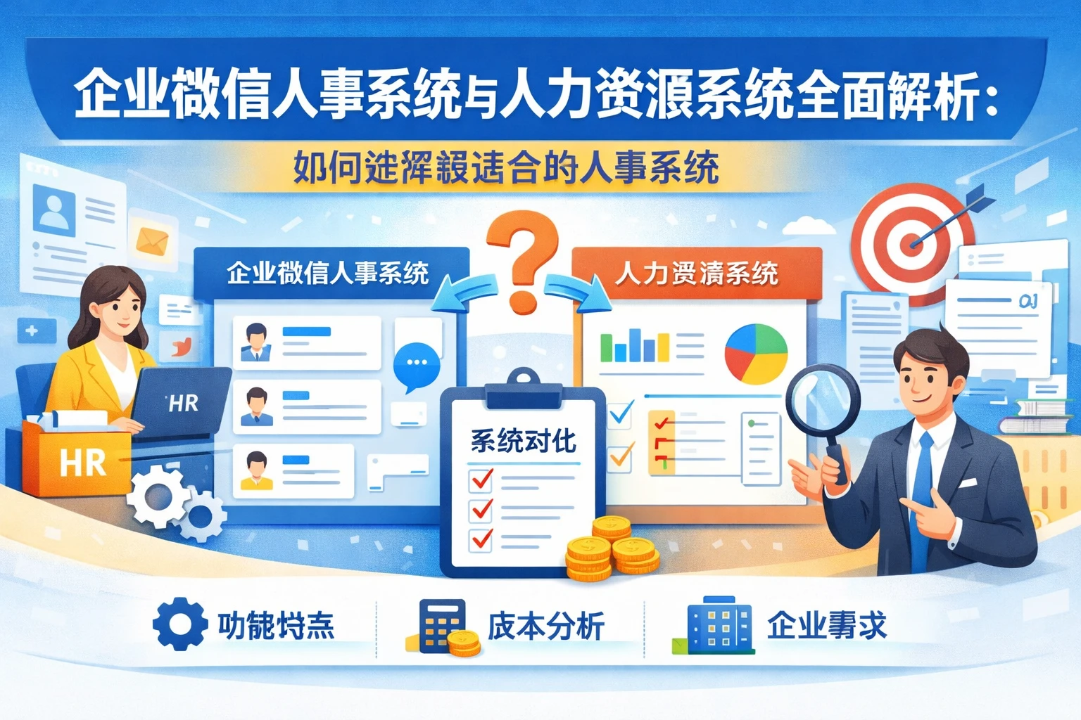 企业微信人事系统与人力资源系统全面解析:如何选择最适合的人事系统