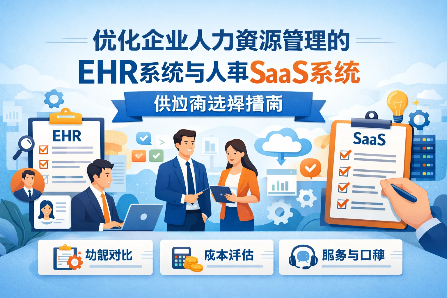 优化企业人力资源管理的EHR系统与人事SaaS系统供应商选择指南