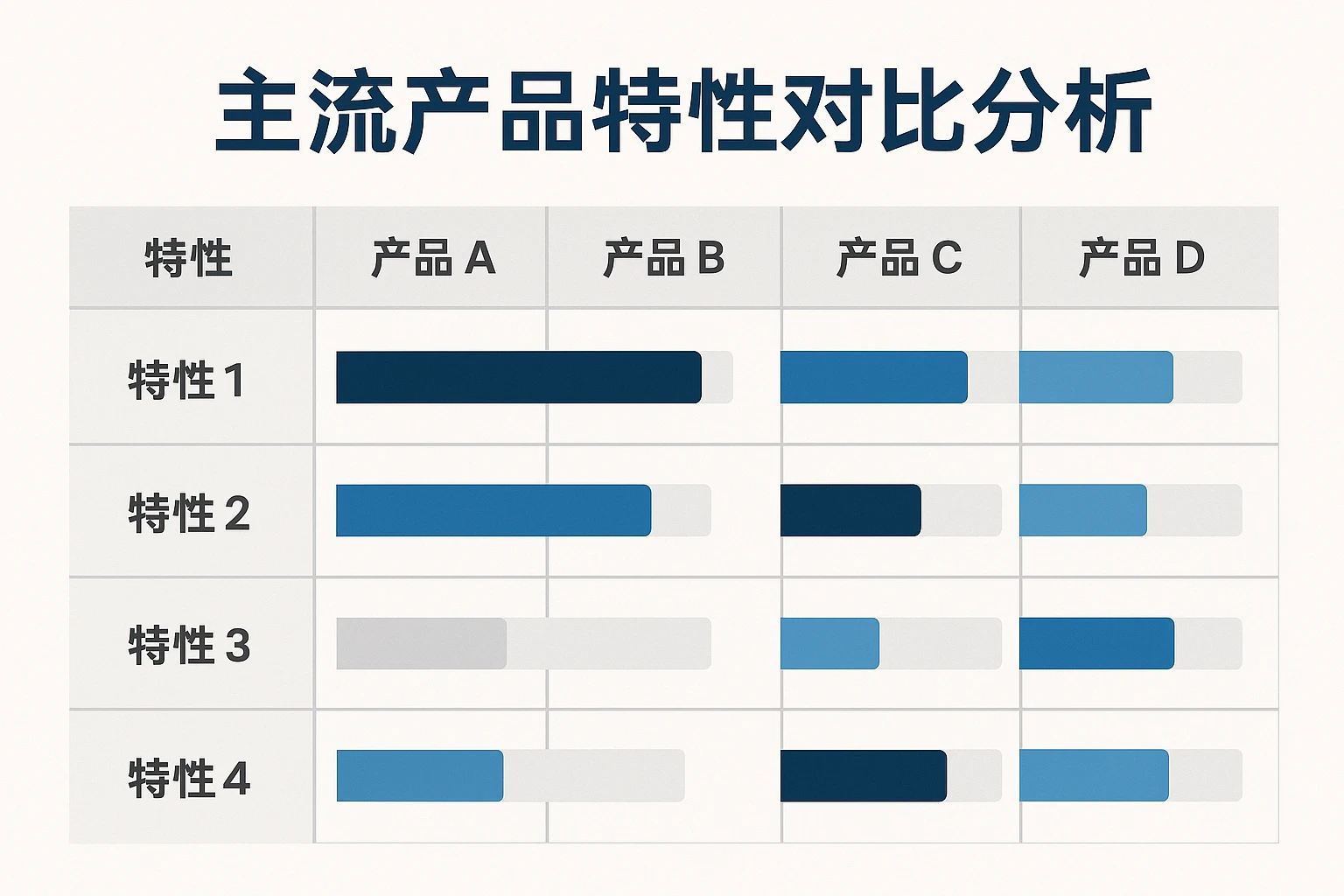 主流产品特性对比分析