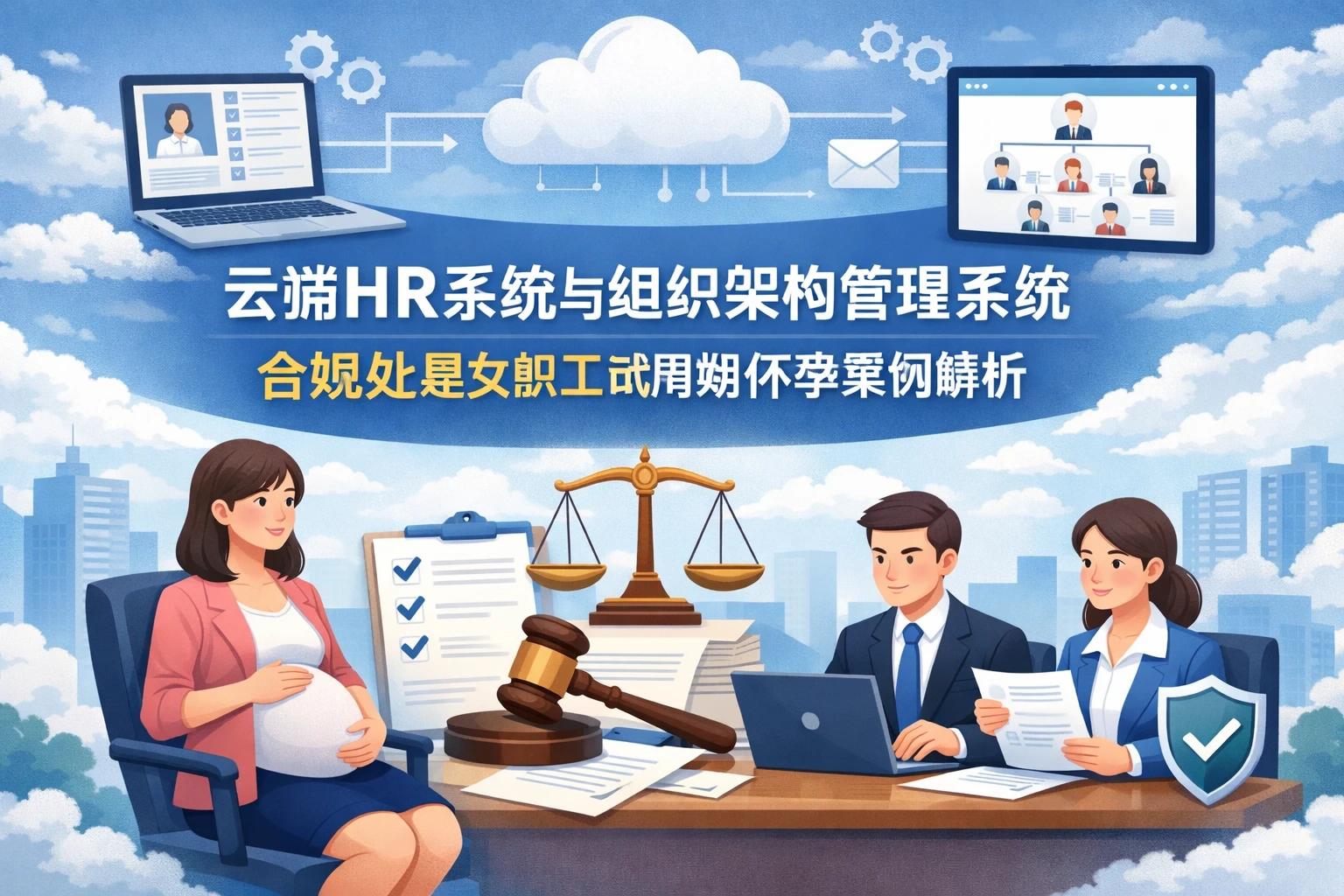 云端HR系统与组织架构管理系统:合规处理女职工试用期怀孕案例解析