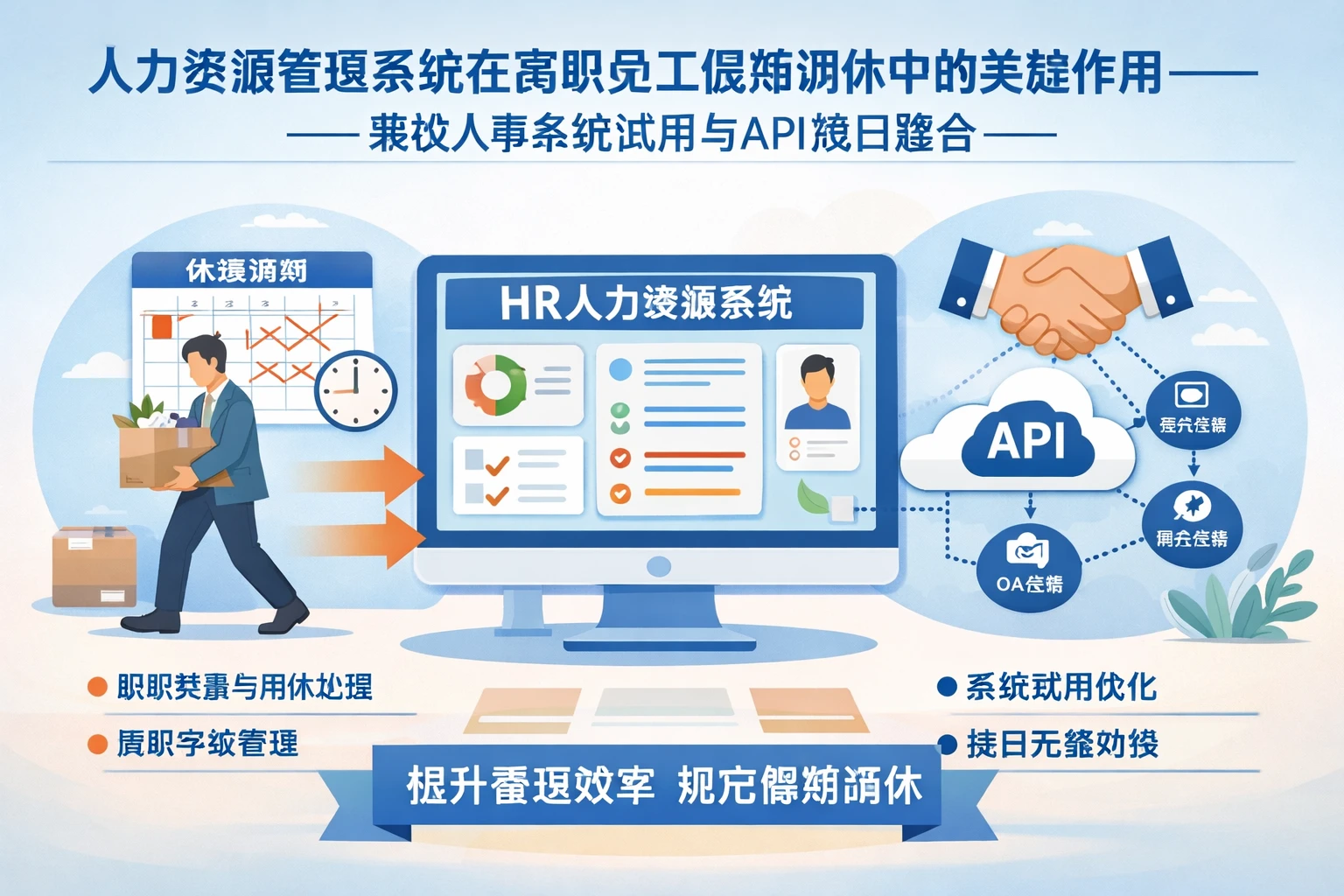 人力资源管理系统在离职员工假期调休中的关键作用——兼谈人事系统试用与API接口整合