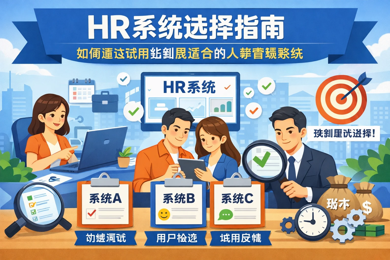 HR系统选择指南：如何通过试用找到最适合的人事管理系统
