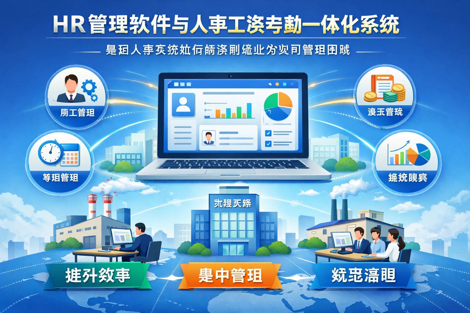 HR管理软件与人事工资考勤一体化系统：集团人事系统如何解决制造业分公司管理困境