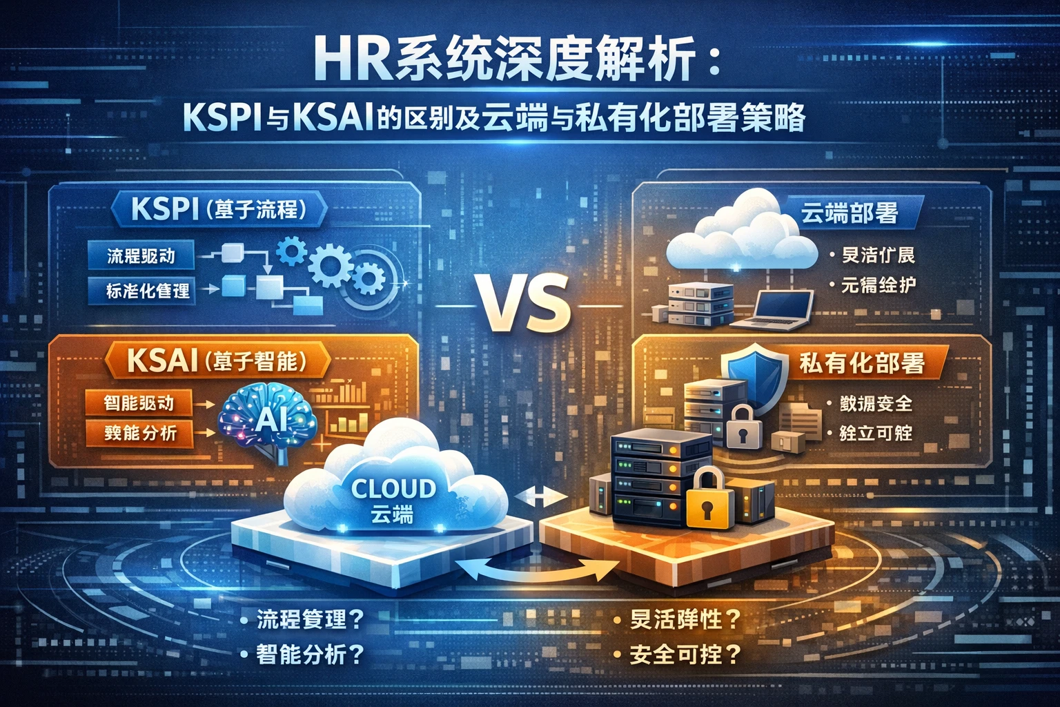 HR系统深度解析:KSPI与KSAI的区别及云端与私有化部署策略