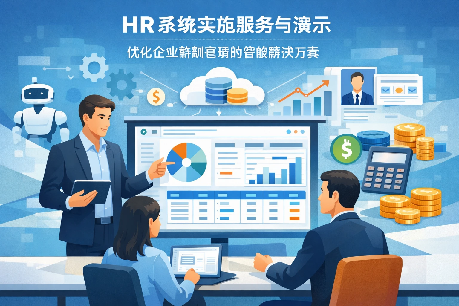 HR系统实施服务与演示:优化企业薪酬管理的智能解决方案
