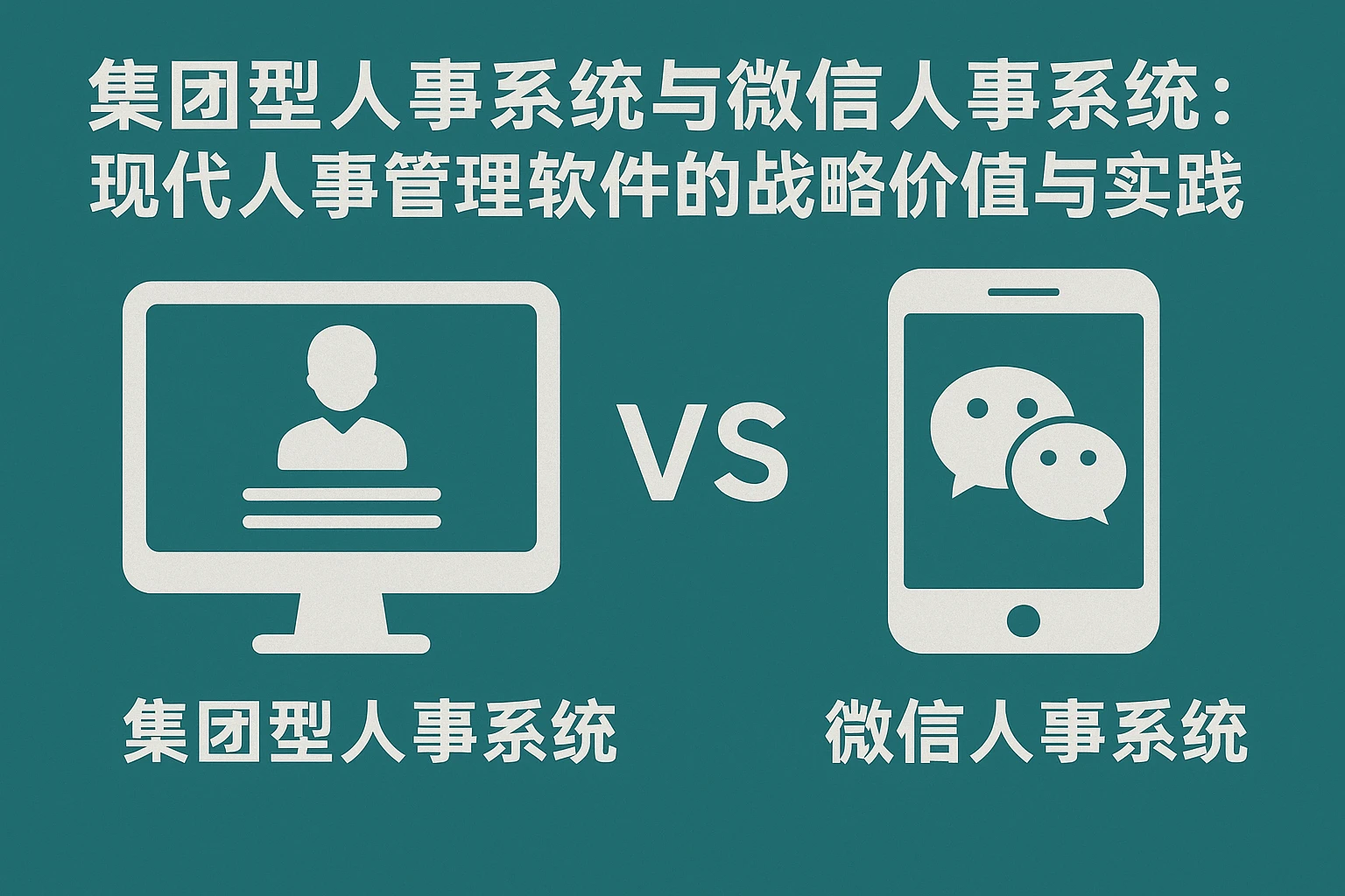 集团型人事系统与微信人事系统：现代人事管理软件的战略价值与实践