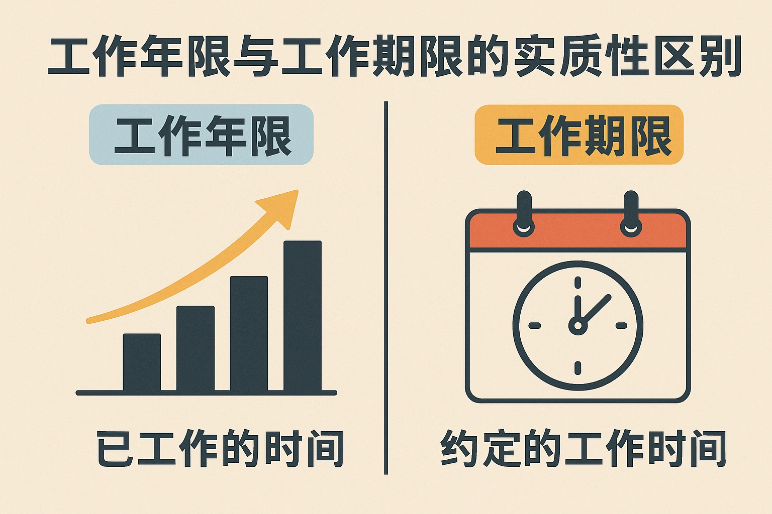 工作年限与工作期限的实质性区别