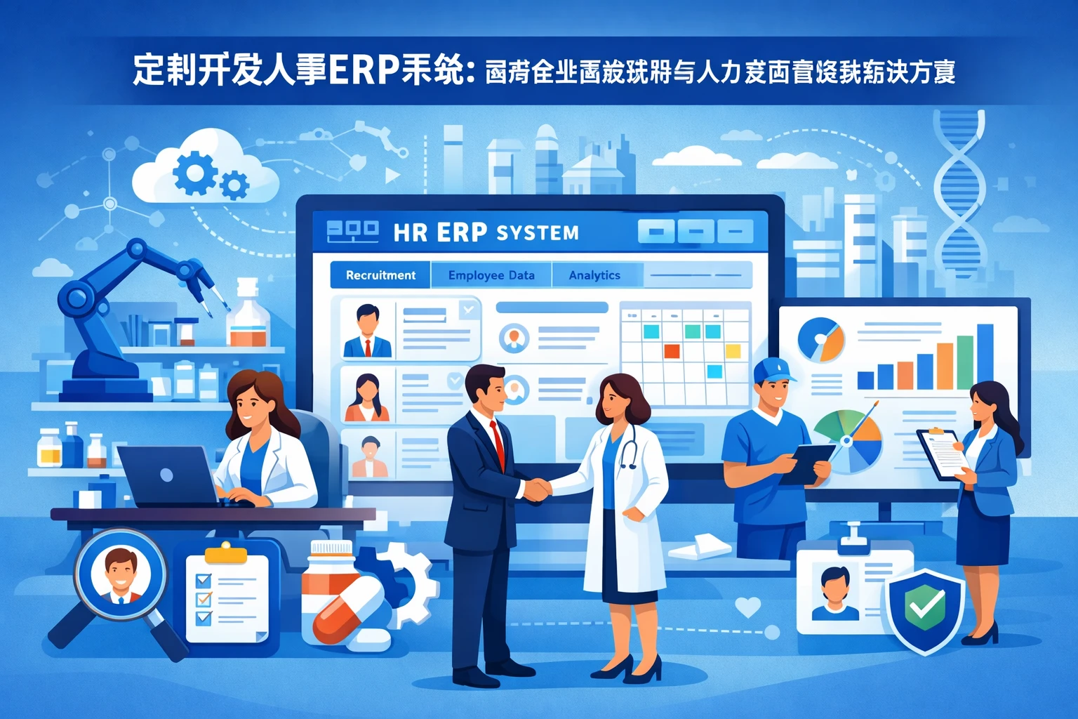 定制开发人事ERP系统：医药企业高效招聘与人力资源管理系统解决方案