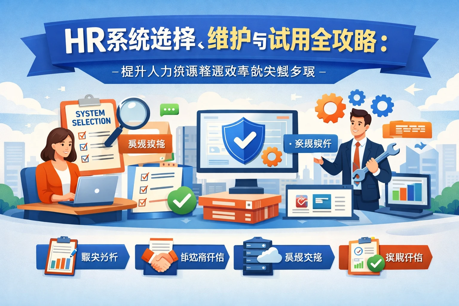 HR系统选择、维护与试用全攻略:提升人力资源管理效率的关键步骤