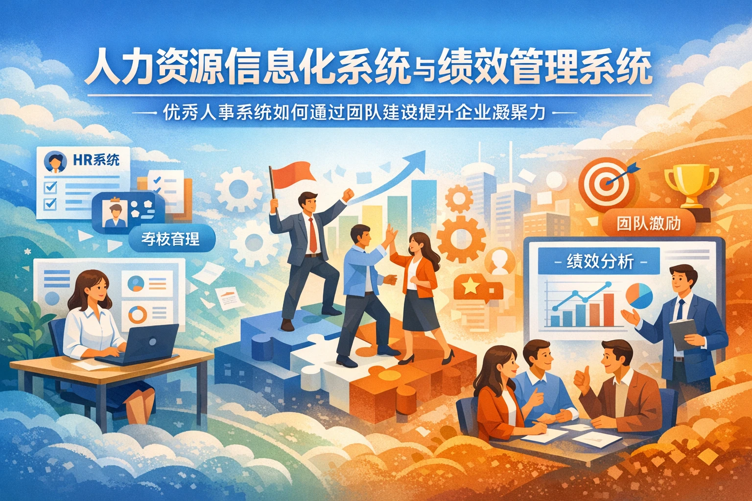 人力资源信息化系统与绩效管理系统：优秀人事系统如何通过团队建设提升企业凝聚力
