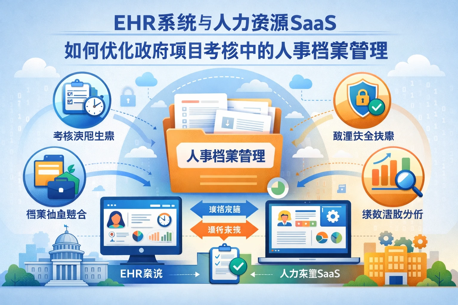 EHR系统与人力资源SaaS如何优化政府项目考核中的人事档案管理