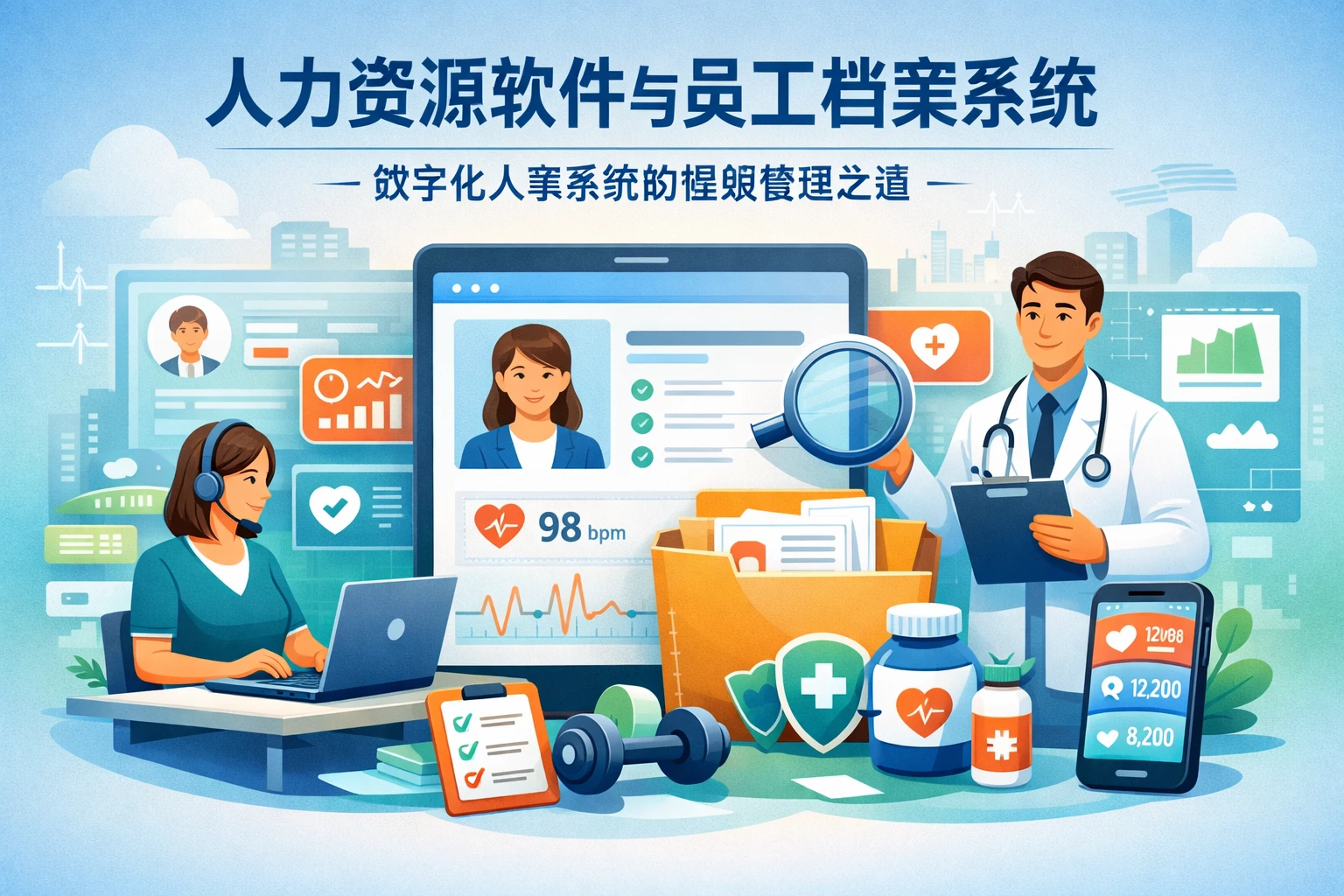 人力资源软件与员工档案系统：数字化人事系统的健康管理之道