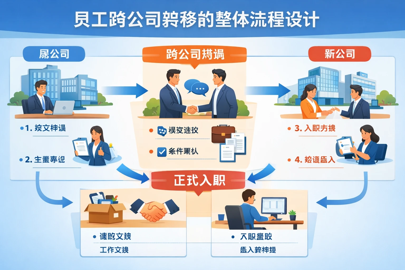 员工跨公司转移的整体流程设计
