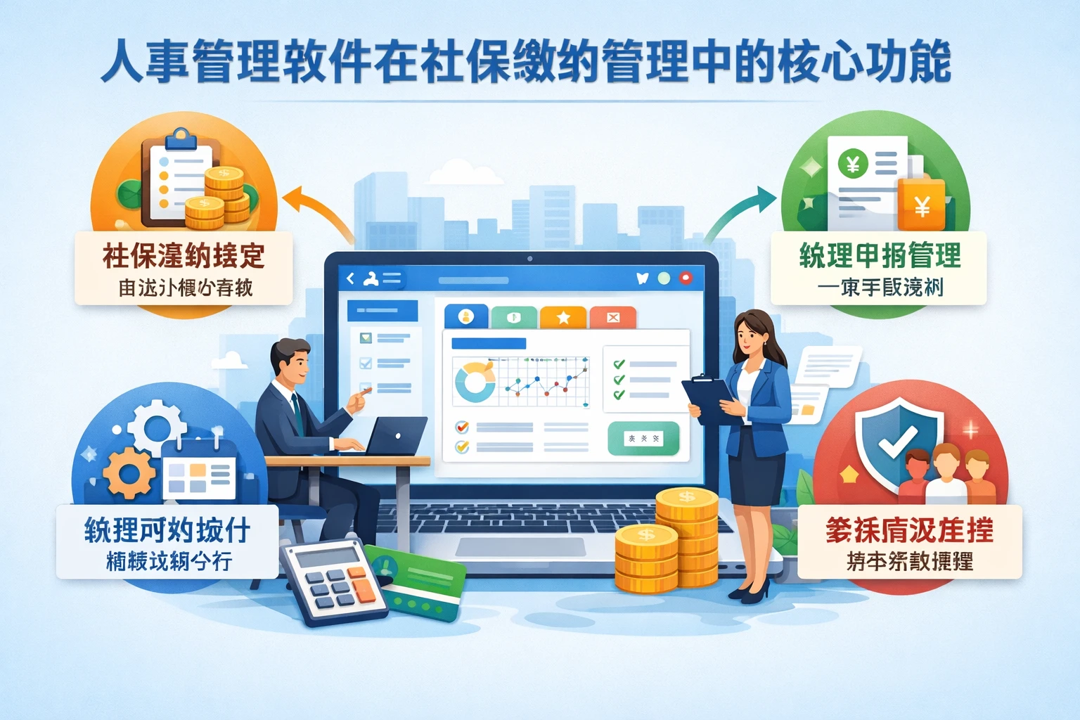 人事管理软件在社保缴纳管理中的核心功能