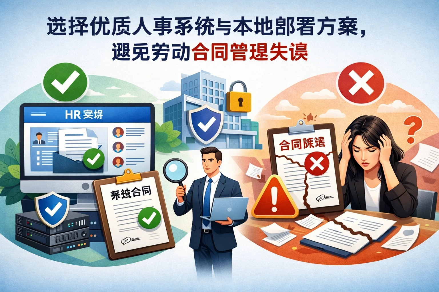 选择优质人事系统与本地部署方案，避免劳动合同管理失误
