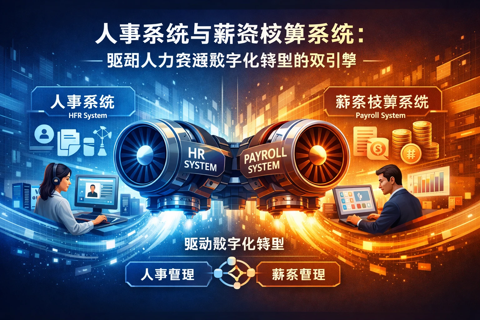 人事系统与薪资核算系统：驱动人力资源数字化转型的双引擎