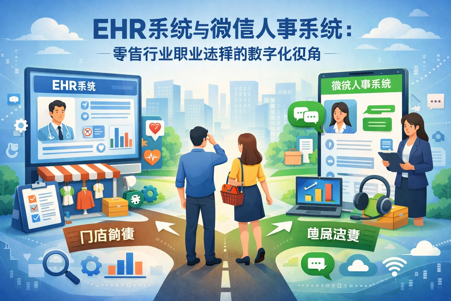 EHR系统与微信人事系统：零售行业职业选择的数字化视角