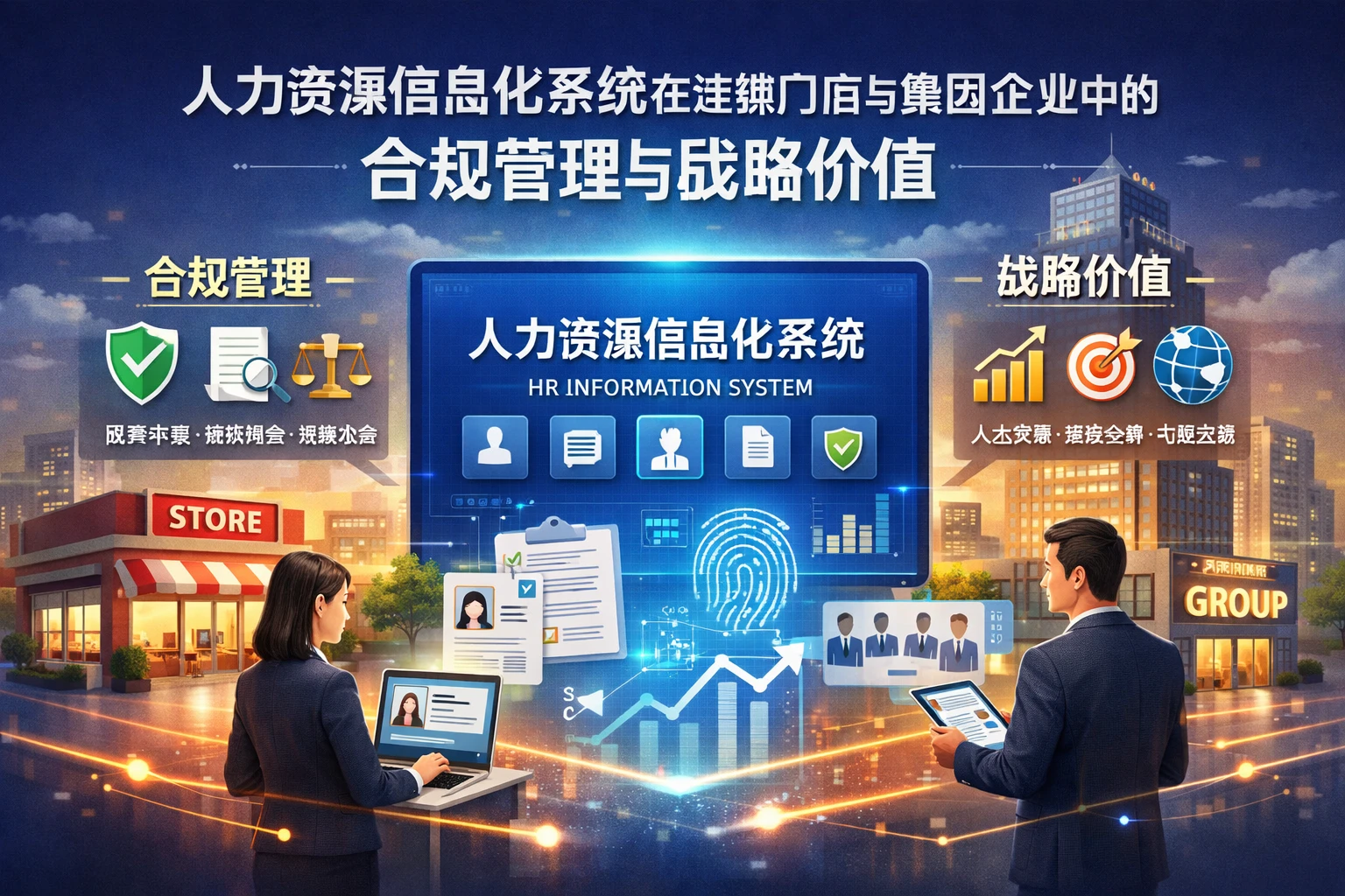 人力资源信息化系统在连锁门店与集团企业中的合规管理与战略价值