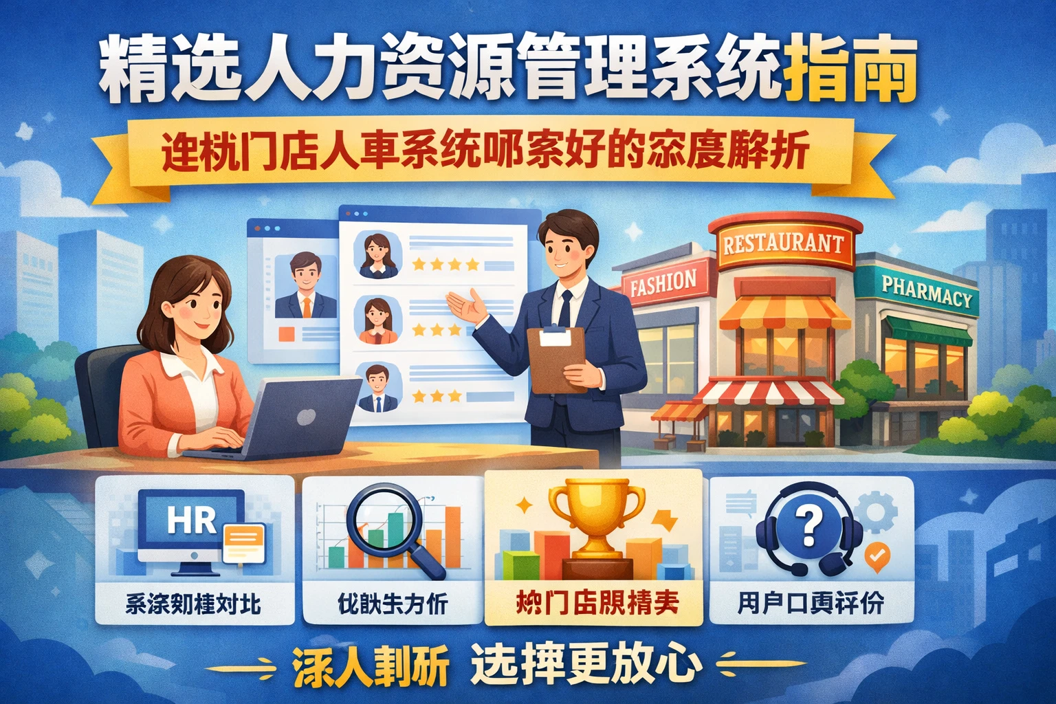 精选人力资源管理系统指南:连锁门店人事系统哪家好的深度解析