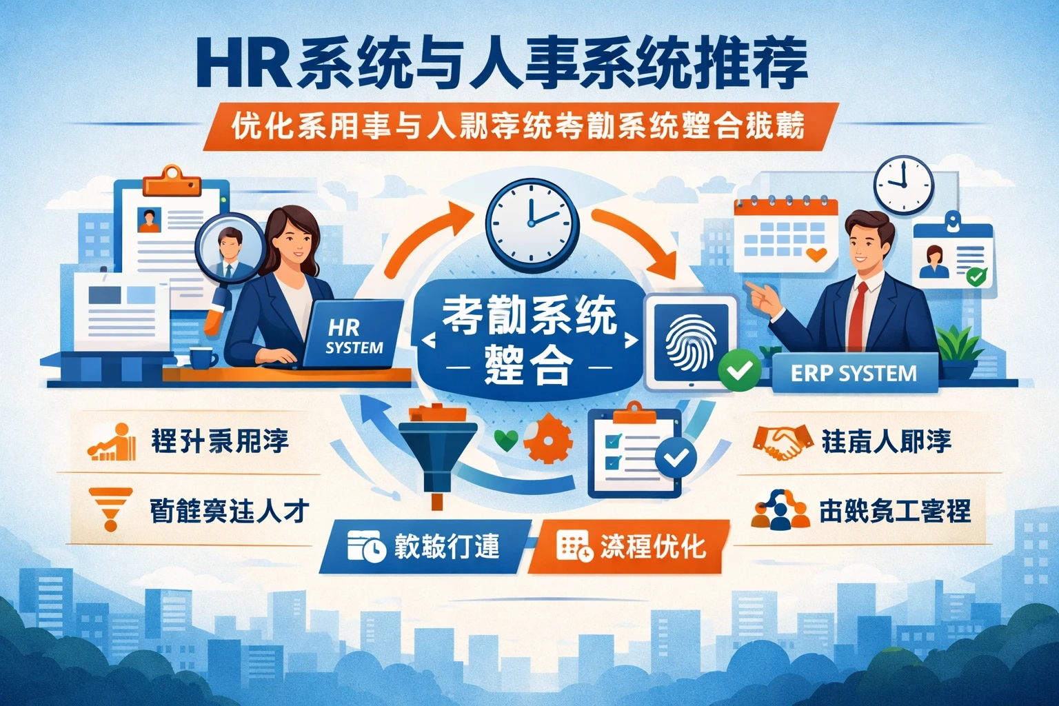HR系统与人事系统推荐：优化录用率与入职率的考勤系统整合策略