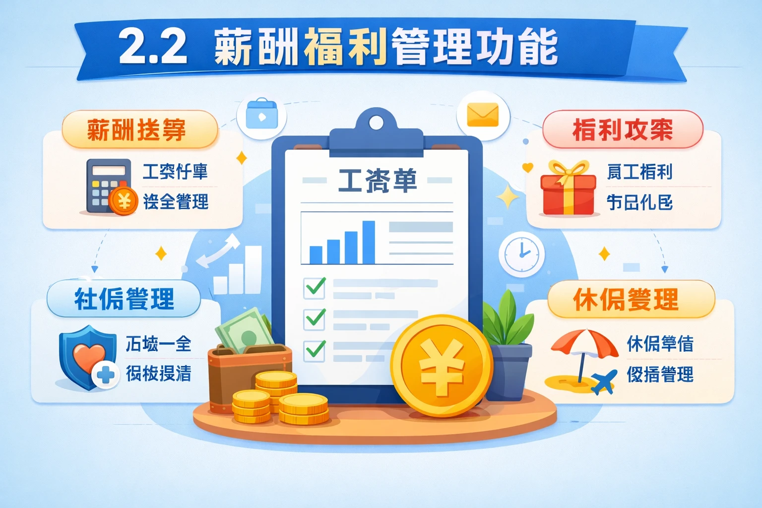 2.2 薪酬福利管理功能