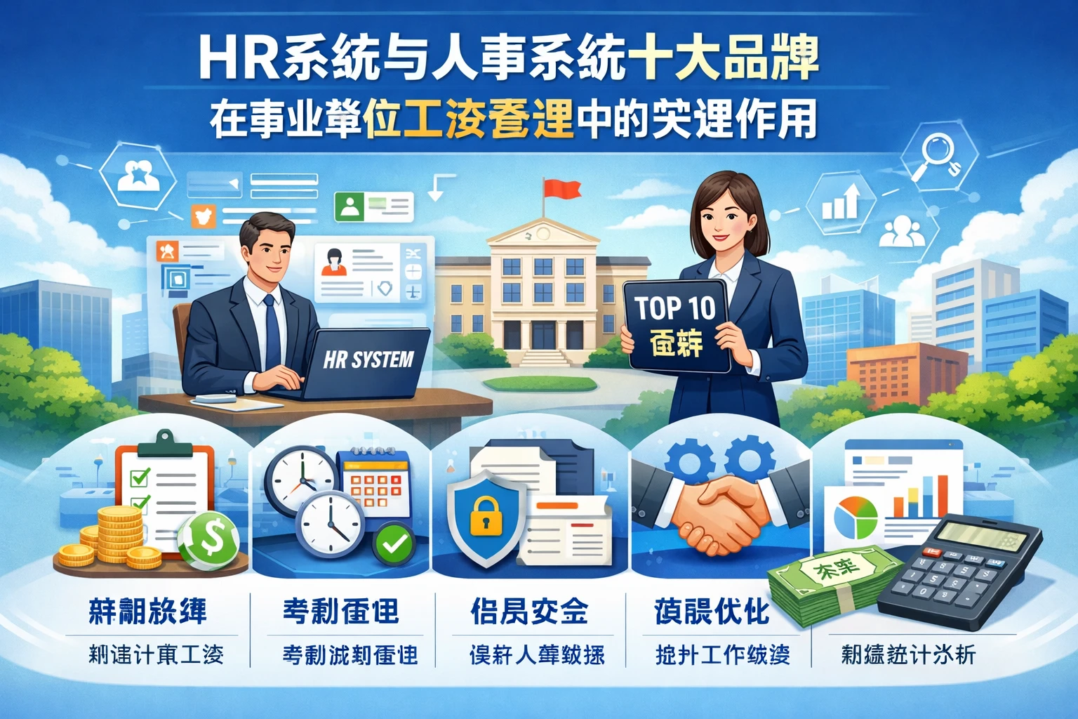 HR系统与人事系统十大品牌在事业单位工资管理中的关键作用