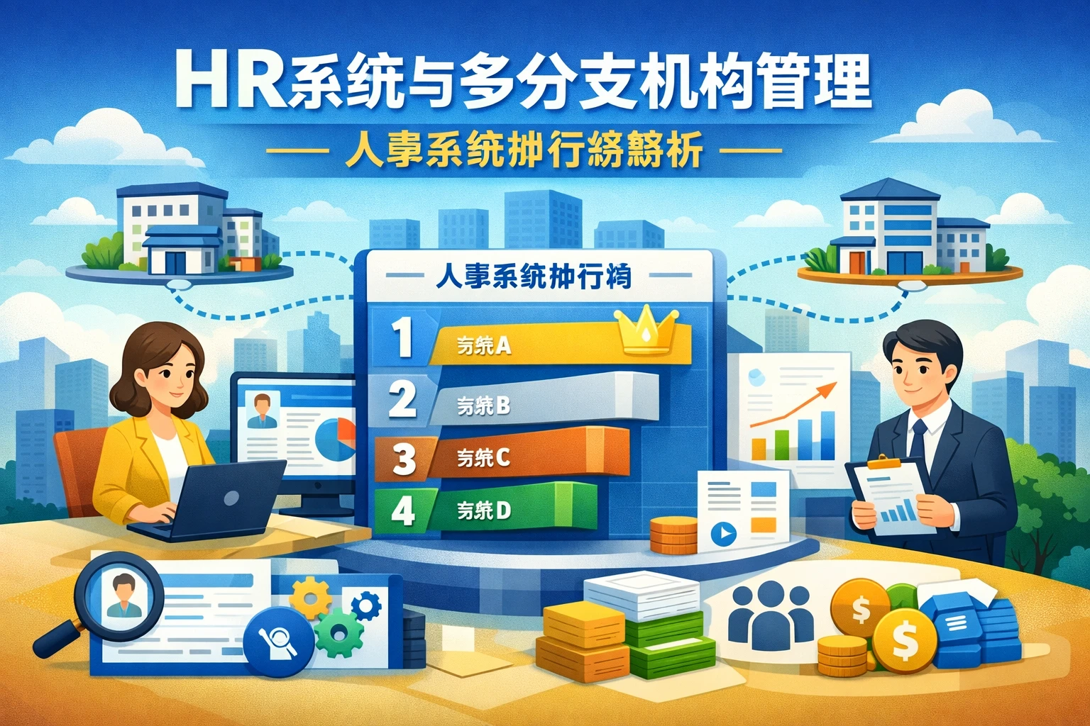HR系统与多分支机构管理：人事系统排行榜解析