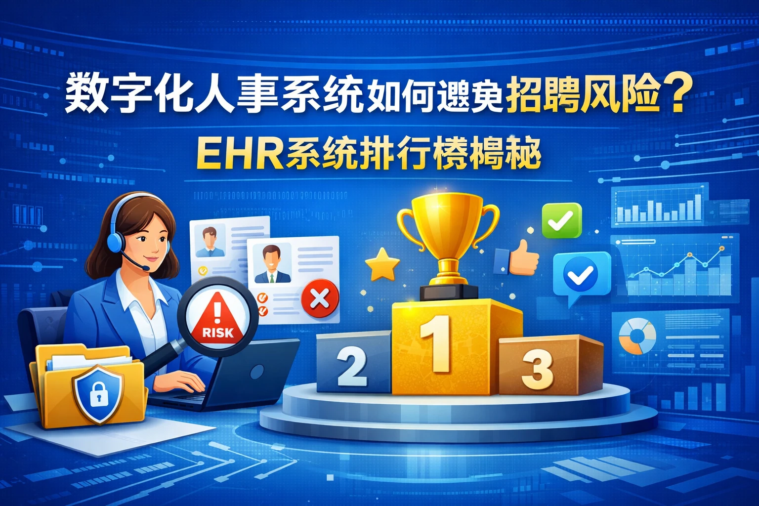 数字化人事系统如何避免招聘风险？ehr系统排行榜揭秘