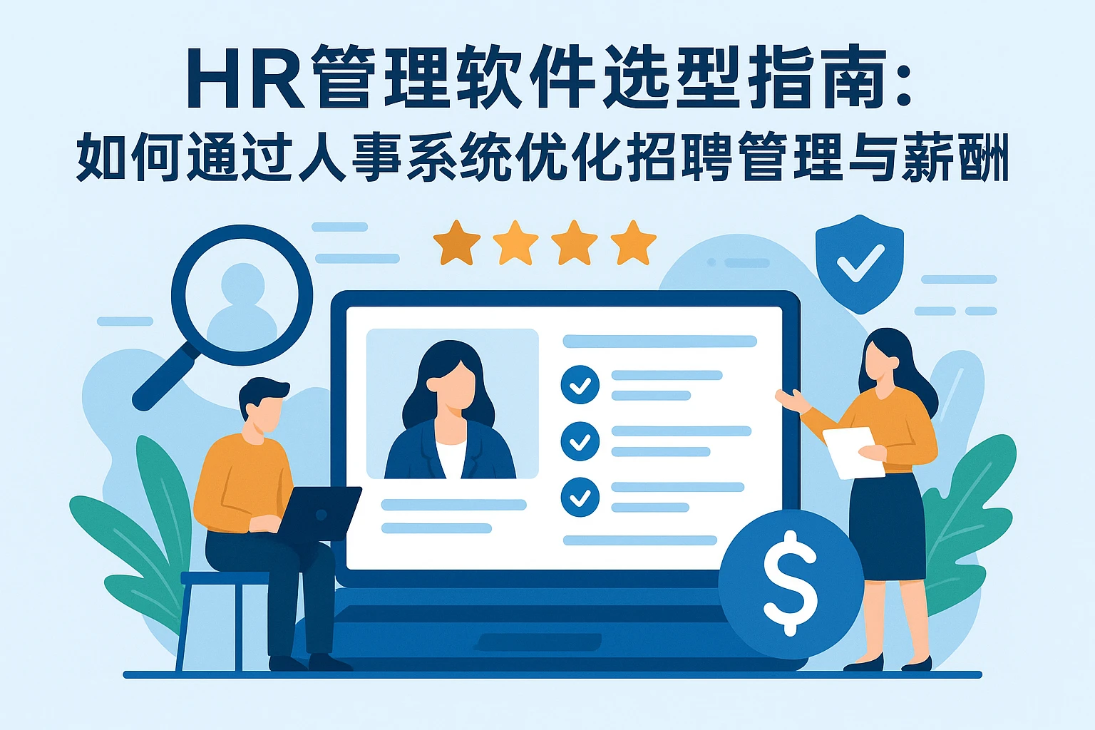 HR管理软件选型指南:如何通过人事系统优化招聘管理与薪酬福利