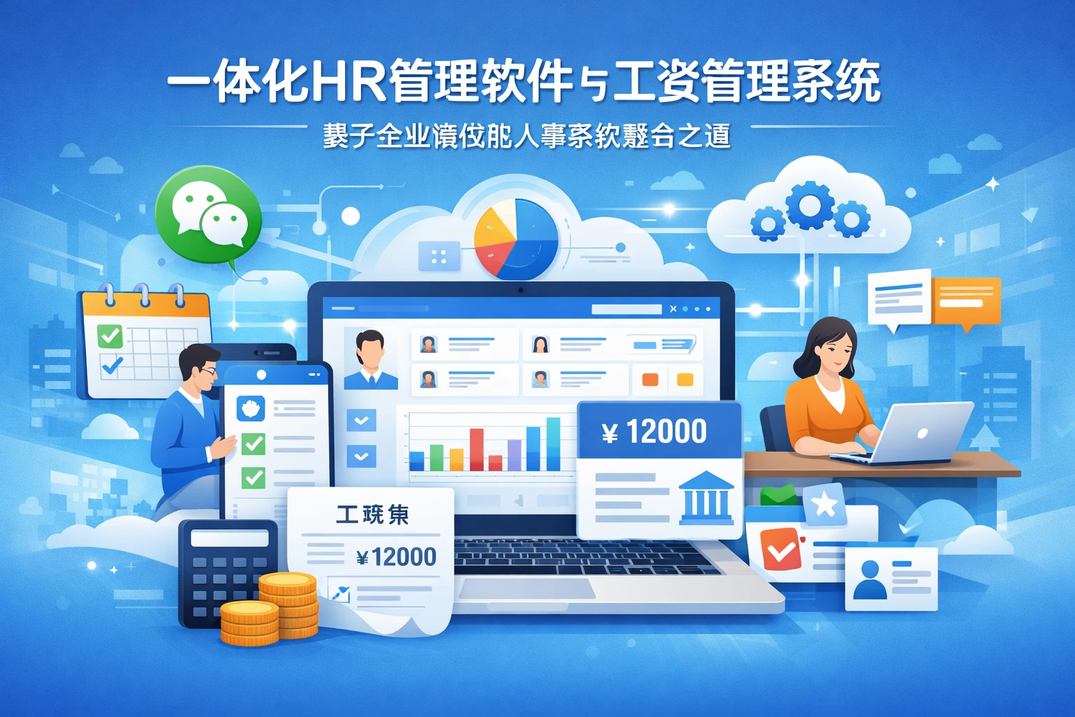 一体化HR管理软件与工资管理系统：基于企业微信的人事系统整合之道