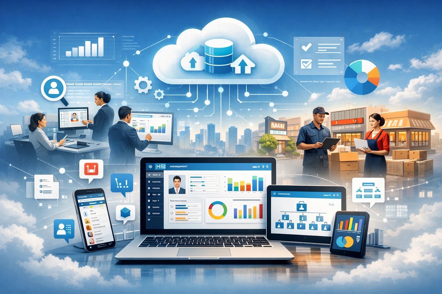 人力资源信息化系统与云端人事管理：连锁门店高效运营的数字化解决方案