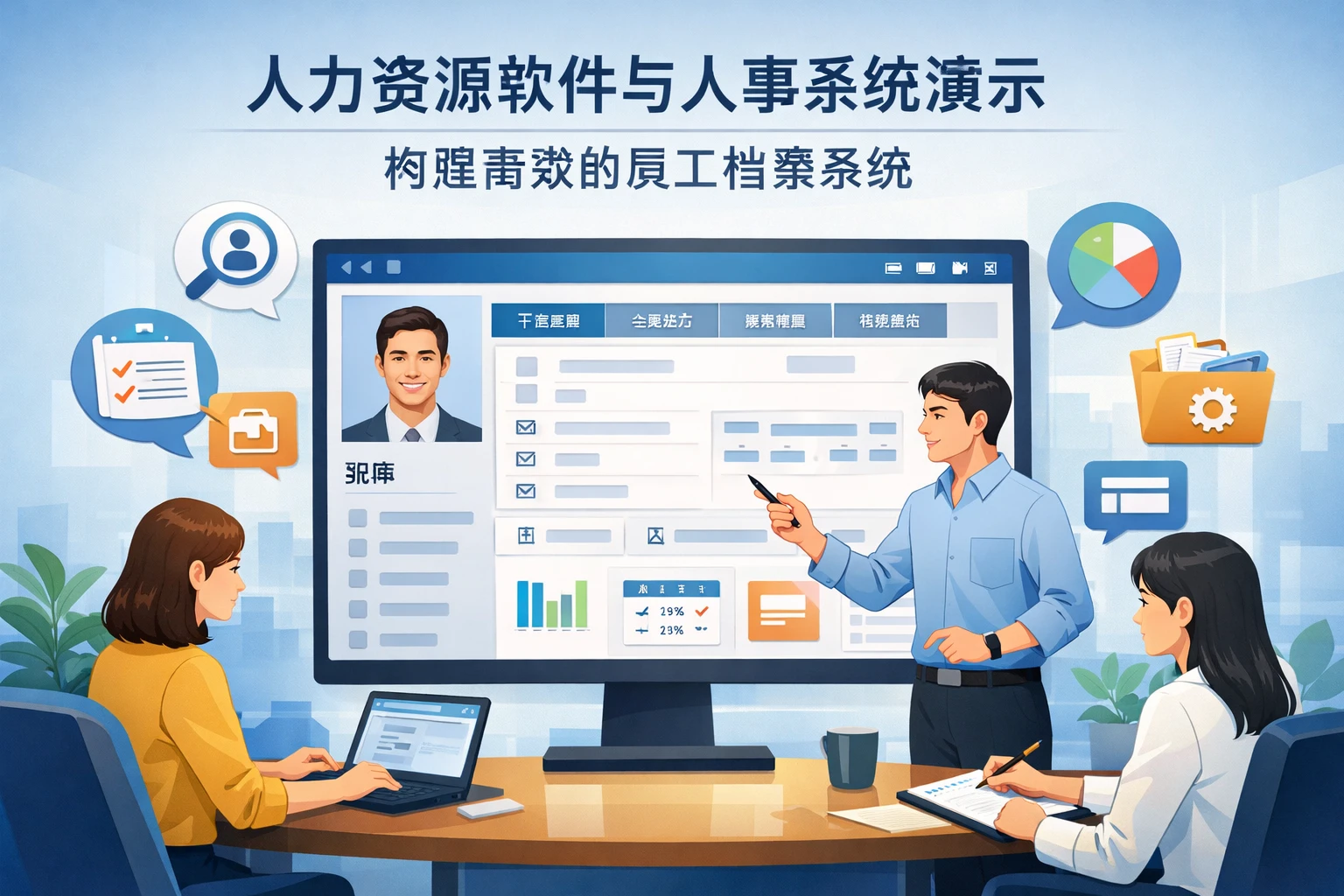 人力资源软件与人事系统演示：构建高效的员工档案系统