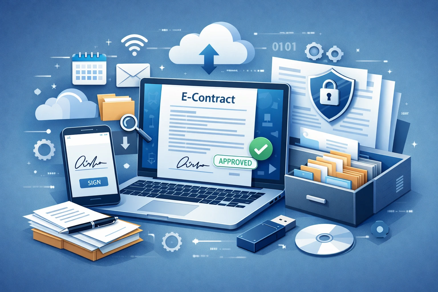 电子合同与文件管理