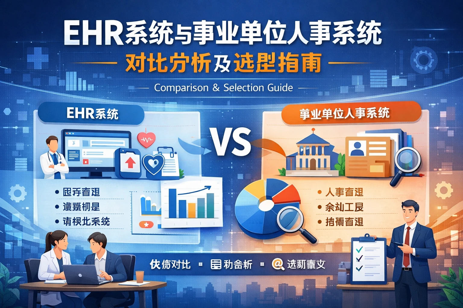 EHR系统与事业单位人事系统对比分析及选型指南