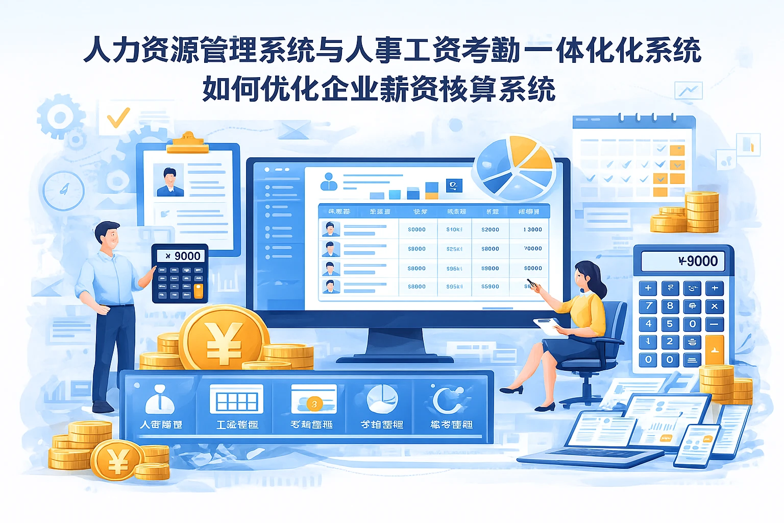 人力资源管理系统与人事工资考勤一体化系统如何优化企业薪资核算系统