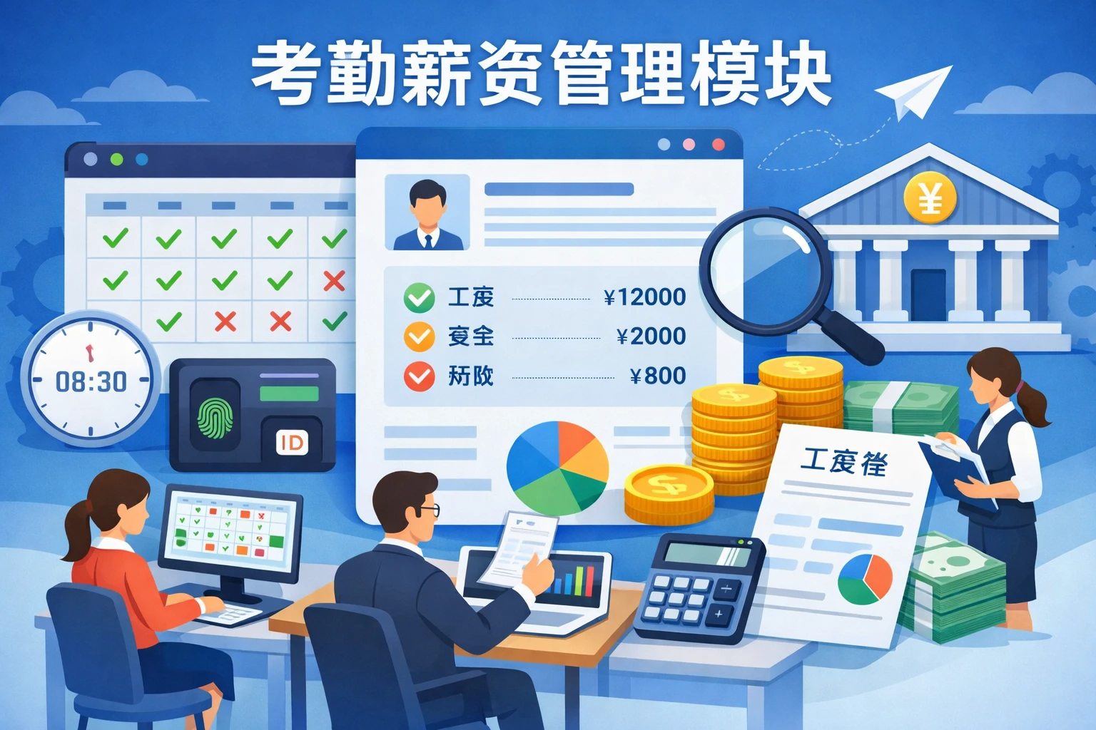 考勤薪资管理模块