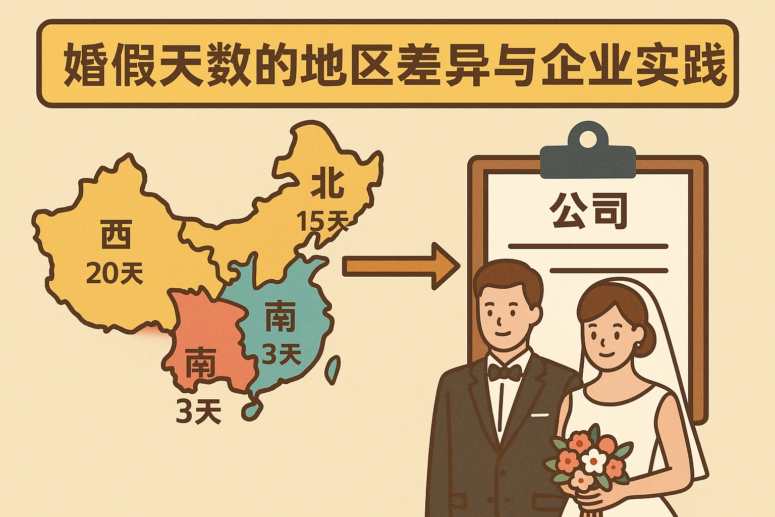 婚假天数的地区差异与企业实践