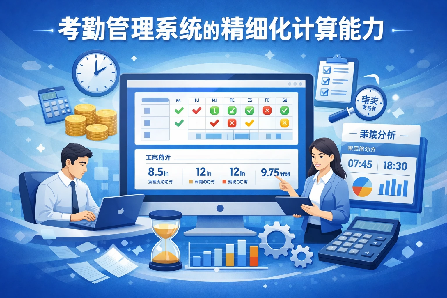 考勤管理系统的精细化计算能力