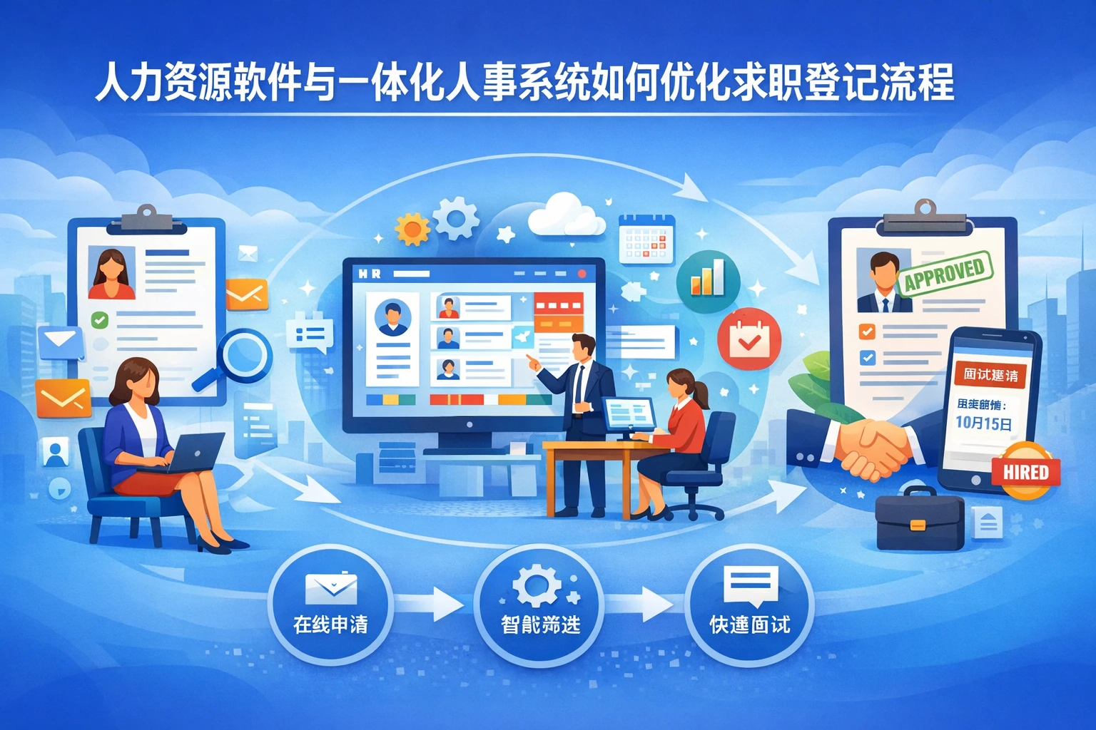 人力资源软件与一体化人事系统如何优化求职登记流程
