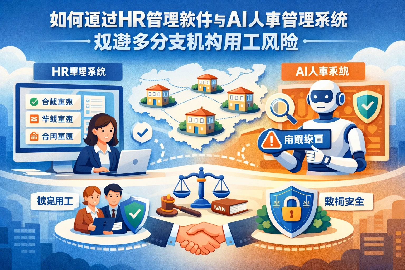 如何通过HR管理软件与AI人事管理系统规避多分支机构用工风险