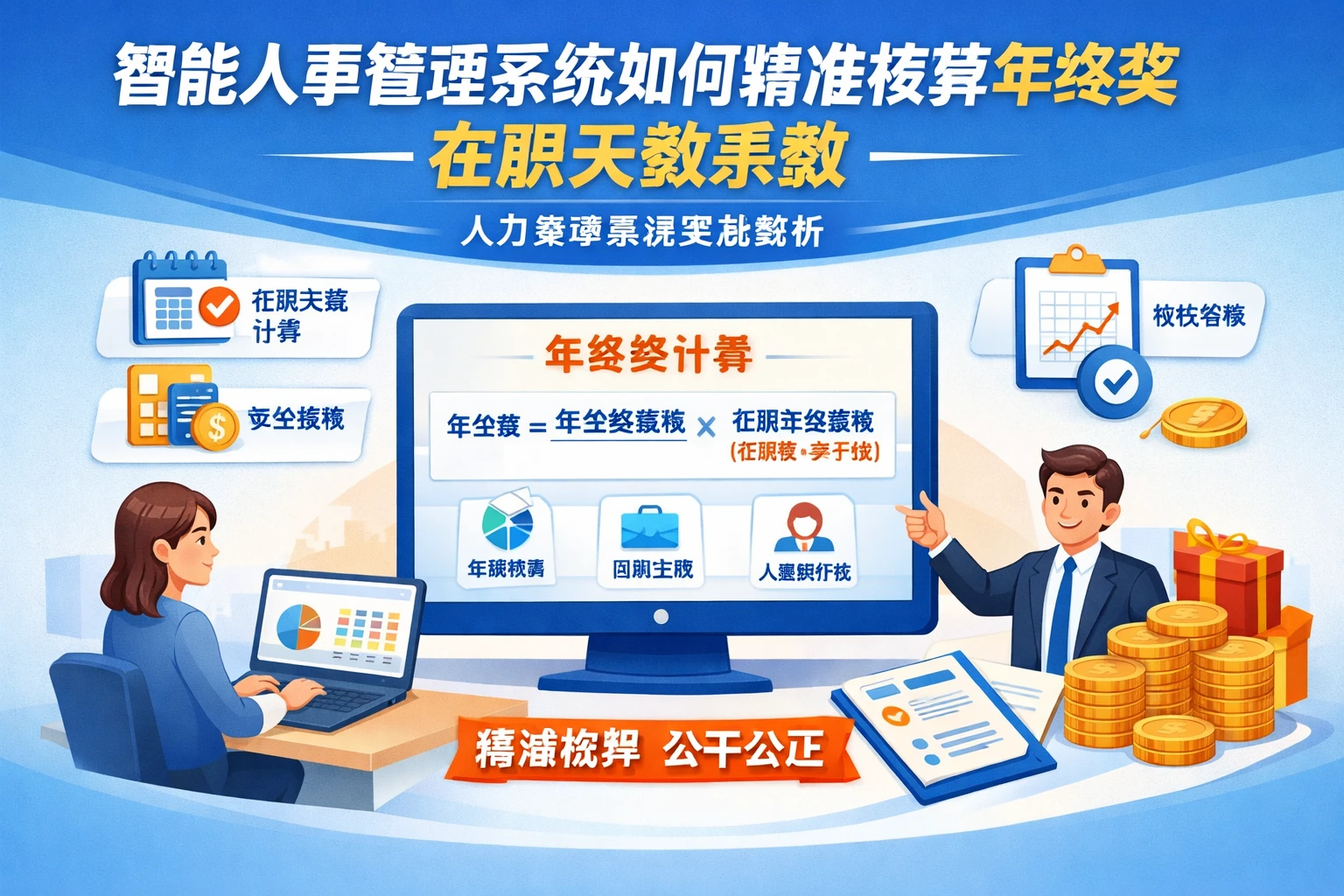 智能人事管理系统如何精准核算年终奖在职天数系数 - 人力资源系统实战解析