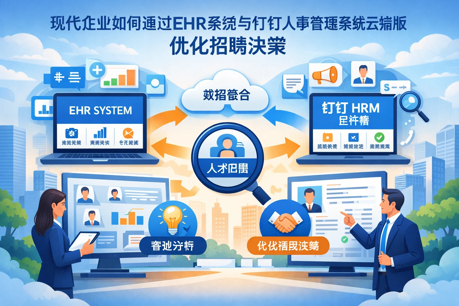 现代企业如何通过EHR系统与钉钉人事管理系统云端版优化招聘决策