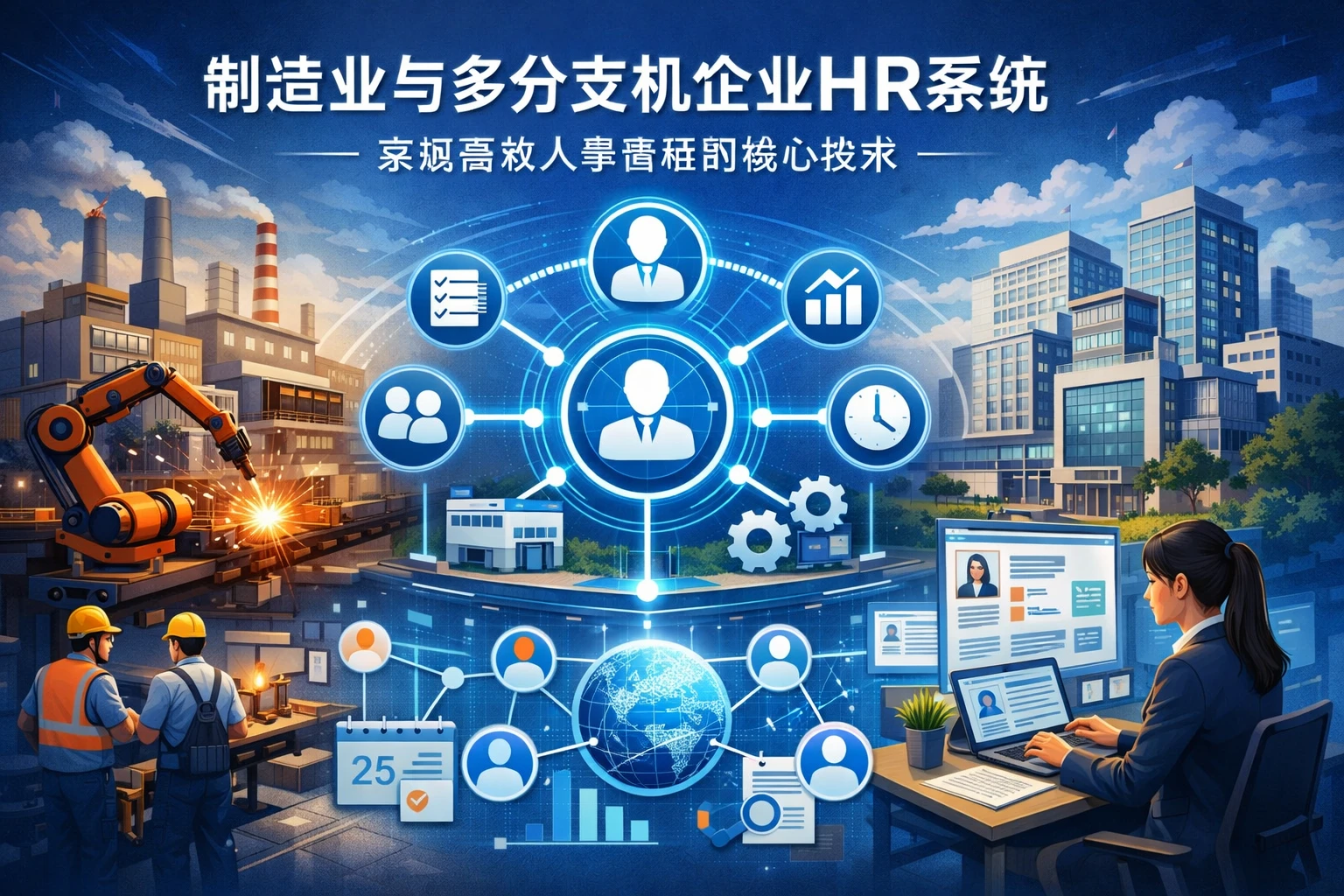 制造业与多分支机构企业HR系统：实现高效人事管理的核心技术