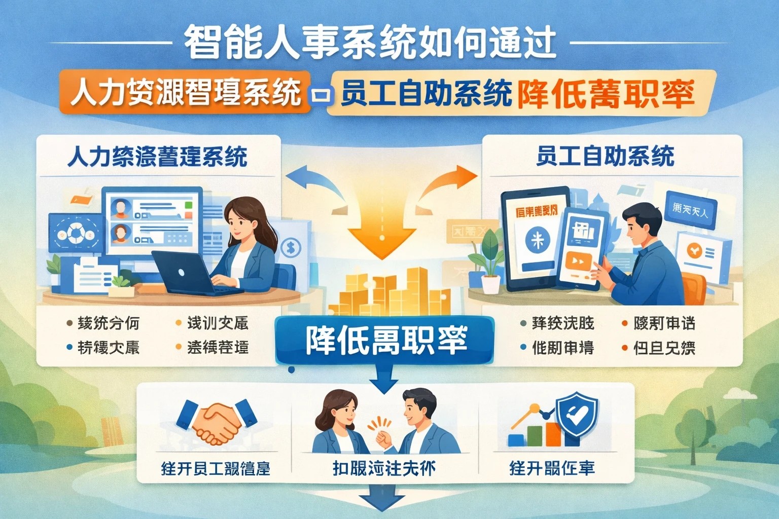智能人事系统如何通过人力资源管理系统与员工自助系统降低离职率