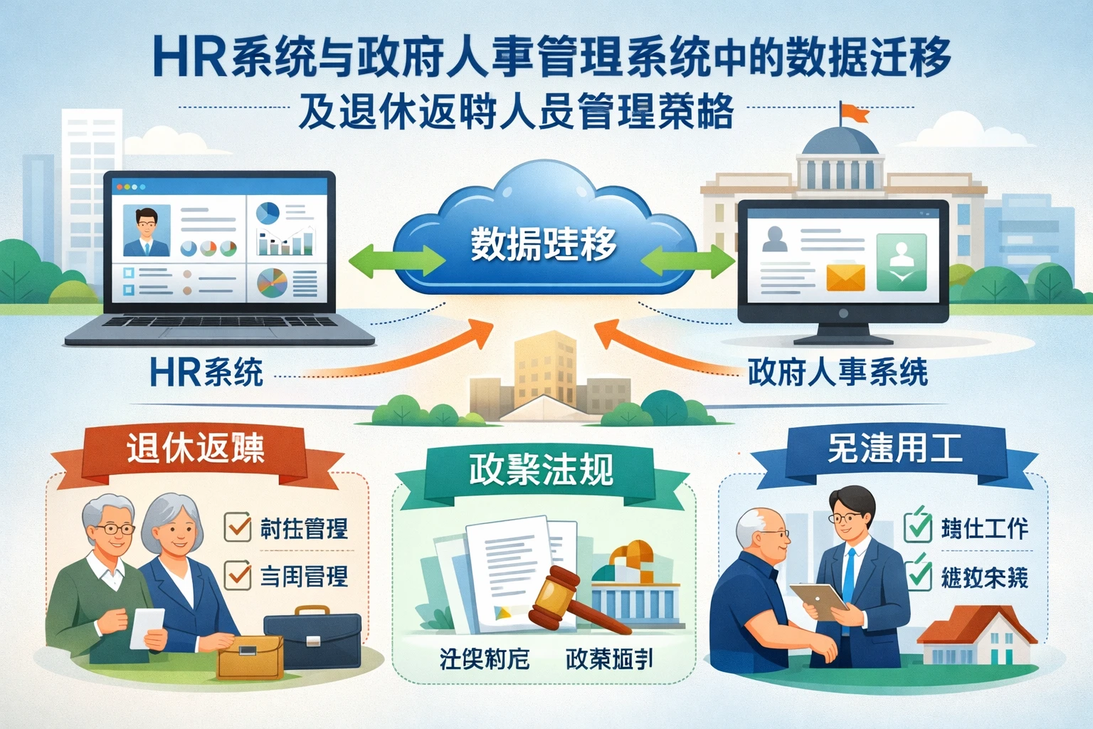 HR系统与政府人事管理系统中的数据迁移及退休返聘人员管理策略